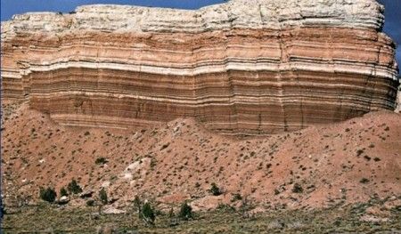 My sediments exactly! Nature shot of sedimentary rock