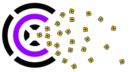 The metaphor is Complice siccing bees on you, not Complice as Pac-Man munching bees Beeminder and Complice logos (the former as a swarm of bees flying out of Complice's mouth)
