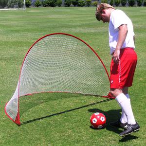 If I were going to beemind soccer skills in 2017, this is where I would beegin Person about to make a very easy soccer goal