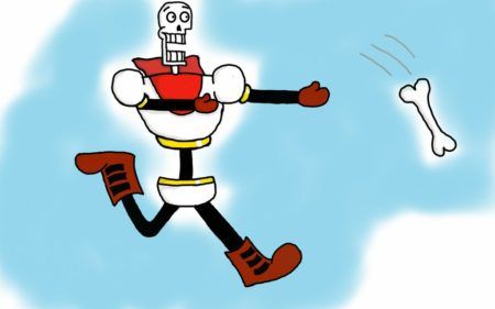 The automaton is playing fetch, see? Some kind of skeleton robot playing fetch with a bone