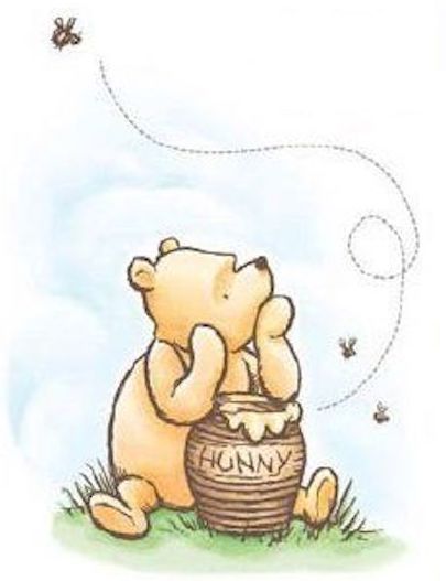 Picture of the author after he started using Beeminder Winnie the Pooh and a bee