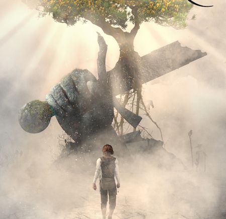 I'm going to think of that as a giant sword of Damocles that crumbled apart when the protoganist reached the end of their yellow brick road Timmins's book cover
