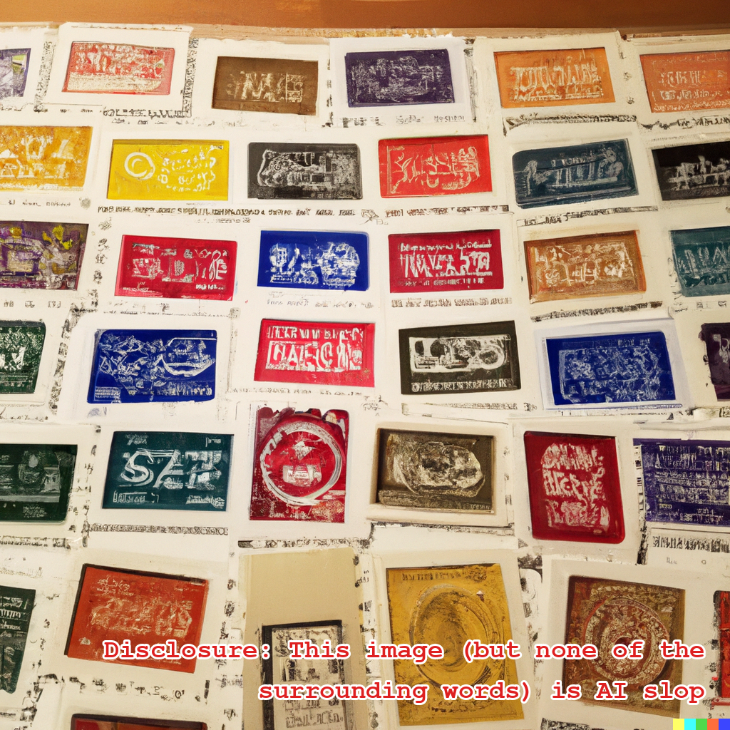 A stamp collection