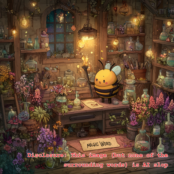 Bee in a witch's workshop